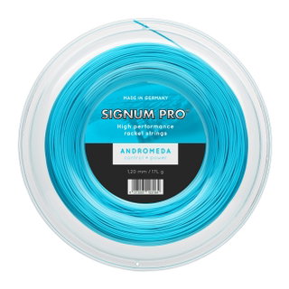 Signum Pro Tennissaite Andromeda (Haltbarkeit+Kontrolle/Power) blau 200m Rolle
